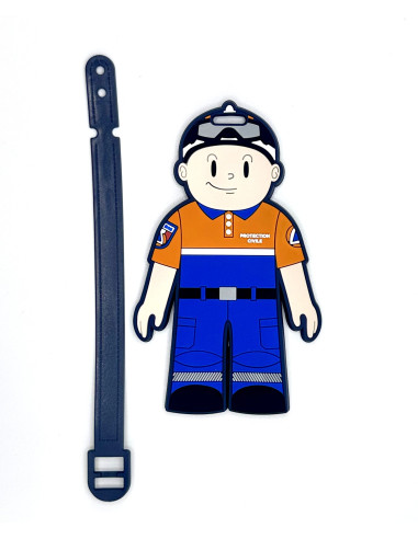 Etiquette porte-bagage