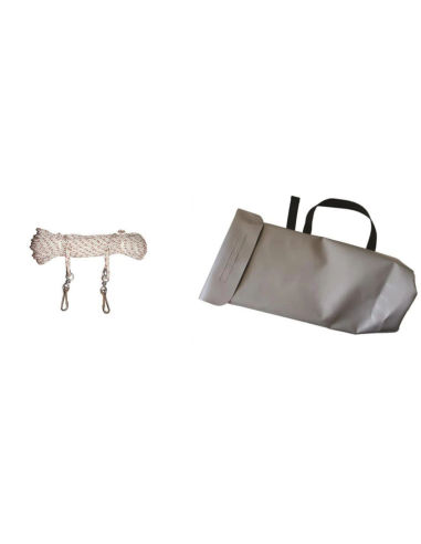 KIT COMMANDE NYLON 25M Ø 8MM AVEC 2...