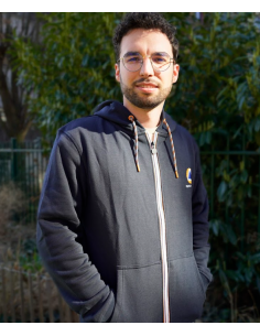 Sweat à capuche zippé