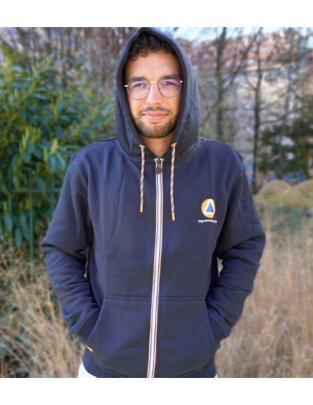 Sweat à capuche zippé